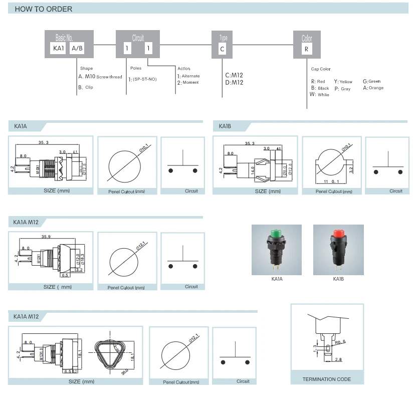 round push button switch product manual round push button switch product manual